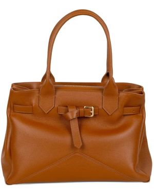 Ballantyne Medium Kate Leather Tote Bag - Brown