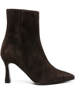 Evaluna 80Mm Pointed-Toe Ankle Boots - Black