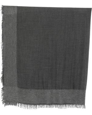 Faliero Sarti Fringed-Edge Scarf - Black