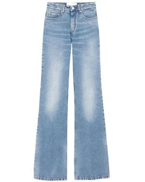 Ami Paris Flare-Fit Cotton Jeans - Blue