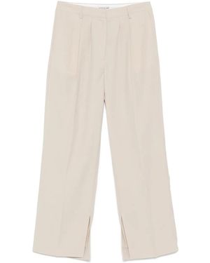 Herskind Pantalones Con Pinzas - Blanco