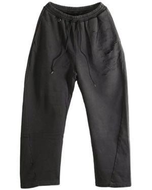 Doublet Threadless Air Embroidery Track Trousers - Grey
