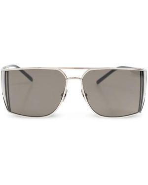 Saint Laurent Sl 750 Sun Glasses Silver - Grey