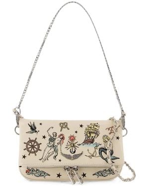 Zadig & Voltaire Rock Nano Tattoo Crossbody - White