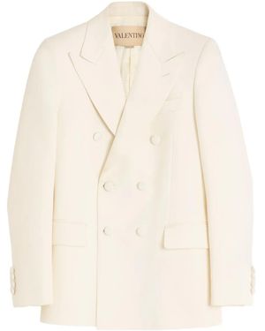 Valentino Garavani Double-Breasted Jacket - Natural
