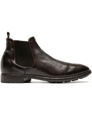 Officine Creative Prince Leather Chelsea Boots - ブラウン