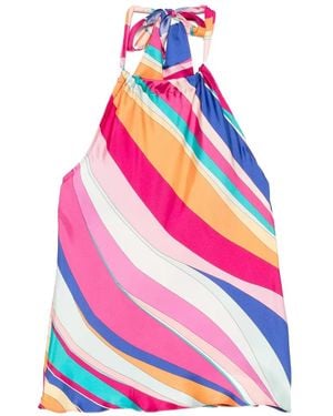 Marella Onagro Abstract-Print Top - Pink