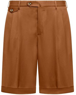 PT Torino Short À Pinces - Marron