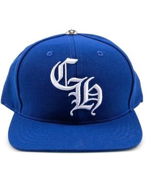 Chrome Hearts Logo-Embroidered Cap - Blue