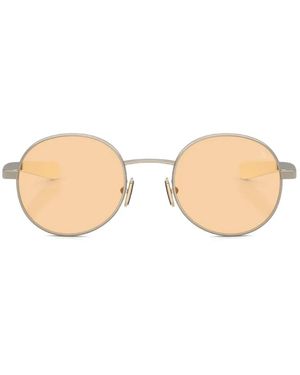 Moncler Round Metal Sunglasses - Natural