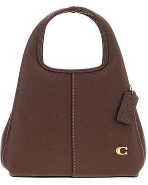 COACH Lana Top-Handle Leather Shoulder Bag - Brown