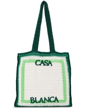 CASABLANCA Sac Cabas En Crochet - Green