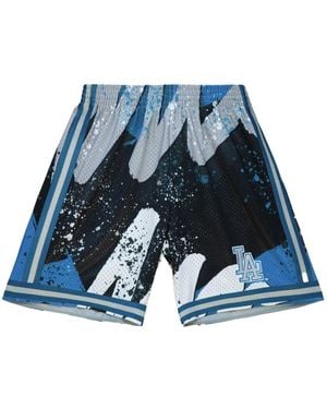 Mitchell & Ness Mlb La Dodgers Hyper Hoops Shorts - Blue