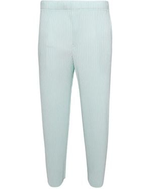 Homme Plissé Issey Miyake Ribbed trousers - Blau