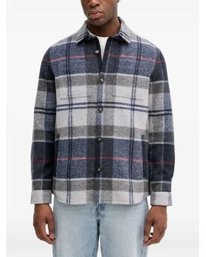 Barbour Plaid Shirt Jacket - Blue