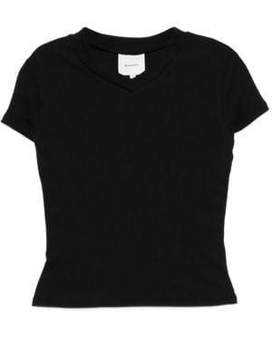 Reformation Camiseta Lindie - Negro