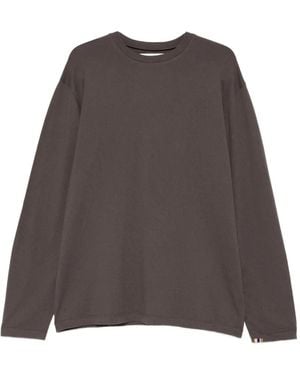 Extreme Cashmere Rock Long-Sleeved Round-Neck T-Shirt - Brown
