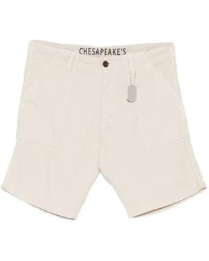 chesapeake's Shannon Belt-Loops Shorts - White