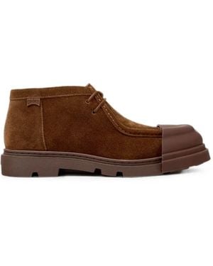 Camper Junction Suede Ankle Boots - Brown
