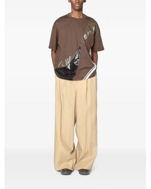 Yoshio Kubo Panelled T-Shirt - Natural
