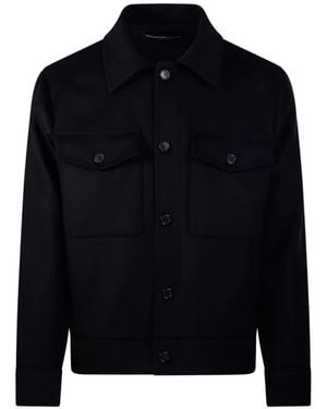 Department 5 Button-Up Chest-Pocket Jacket - Black