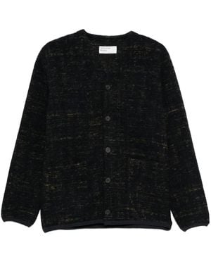 Universal Works V-Neck Cardigan - Black