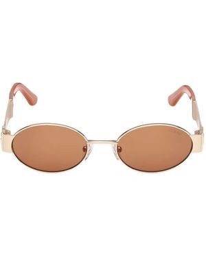 Guess Oval-Frame Sunglasses - Natural