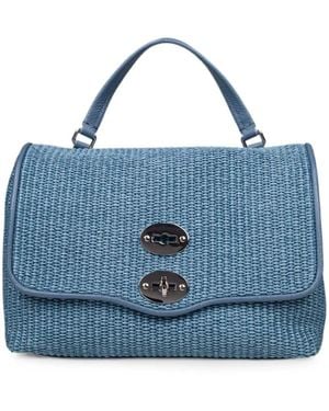 Zanellato Small Postina Woven Tote Bag - Blue