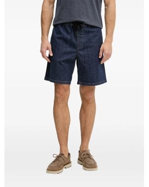 Trussardi Drawstring Denim Shorts - Blue
