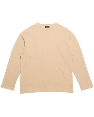 Mainless Waffle-Knit T-Shirt - Natural