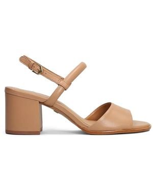 Carrano Buckle-Fastening Block-Heel Sandals - Natural