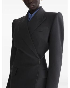 Mugler Twisted Double Breasted Jacket - Black