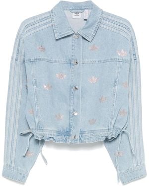 adidas Rhinestone-Embellished Jacket - Blue