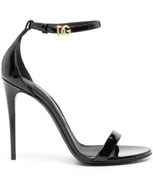 Dolce & Gabbana レザーサンダル - ブラック