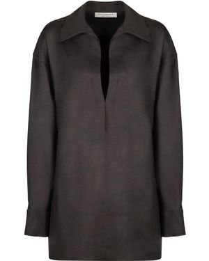 Philosophy Di Lorenzo Serafini Vネック ブラウス - ブラック
