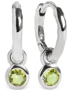 Monica Vinader Creolen Mit Peridot-Anhänger - Weiß