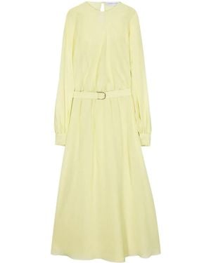 Raquel Diniz Marta Chiffon Midi Dress - Yellow