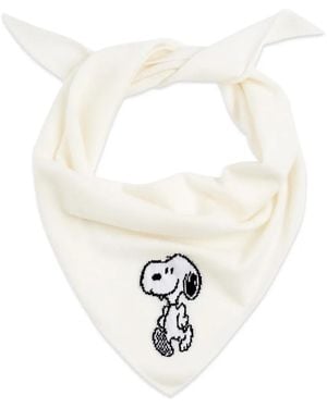 Chinti & Parker Sciarpa Snoopy A Triangolo - Bianco