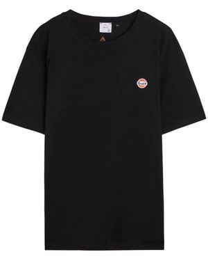 AN-Y1 Logo-Embroidered Cotton T-Shirt - Black