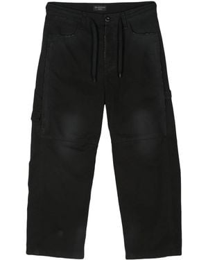 Balenciaga Cotton Cropped Cargo Pants - Black