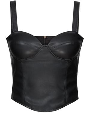 Violante Nessi Vermeer Shaped-Cups Bustier Top - Black