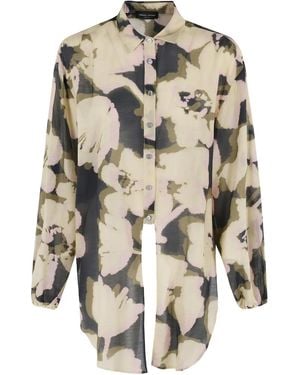 Roberto Collina Floral-Print Shirt - White