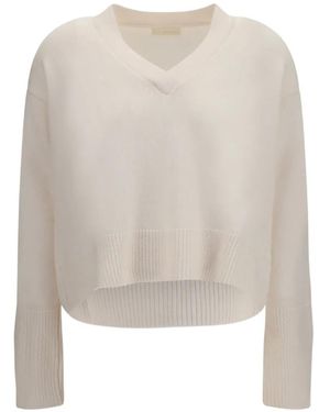 Verybusy V-Neck Cashmere Jumper - White