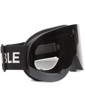 Moncler Logo-Print Ski Goggles - Black