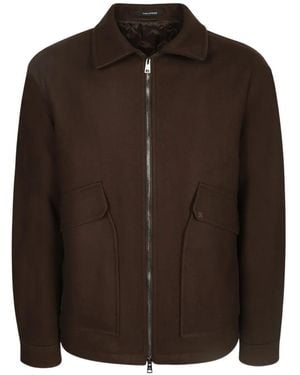 Tagliatore Adam Zip-Up Jacket - Brown
