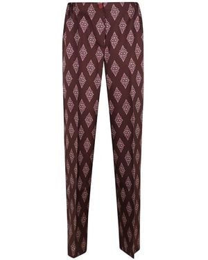F.R.S For Restless Sleepers Coll Diamond-Print Pants - Purple