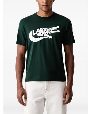 Lacoste Logo-Print Short-Sleeve T-Shirt - Green