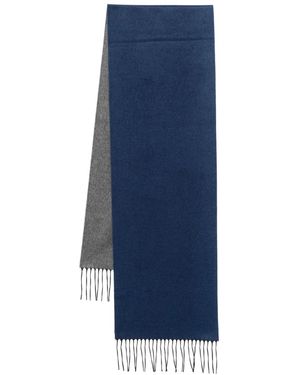 D4.0 Schal mit Logo-Patch - Blau