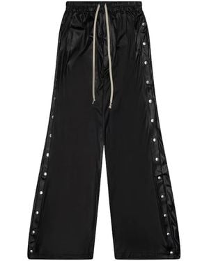 Rick Owens Pusher Wide-Leg Trousers - Black