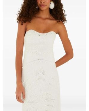 FARM Rio Sweetheart-Neck Maxi Dress - White